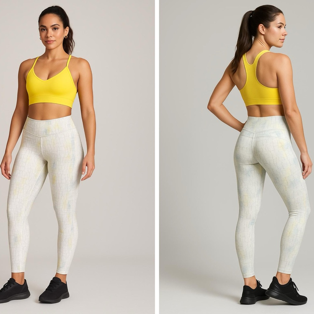 Fabletics Cream Leggings